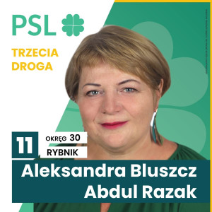 Aleksandra Bluszcz-Abdul Razak - wybory 2023 - kandydat na posła w wyborach parlamentarnych 2023: Okręg nr 30 (Bielsko-Biała)