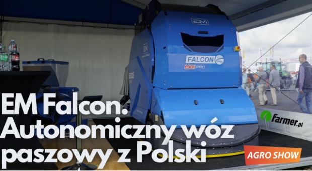 EM Falcon 400 Pro - autonomiczny, samozaładowczy wóz paszowy z Polski
